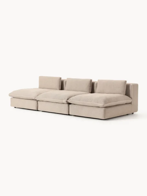 Sofás 3 Plazas|Sofás>Westwing Collection Sofá modular grande Felix (3 plazas) Tejido grueso beige