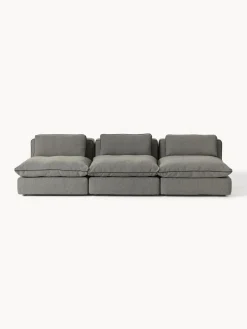 Sofás 3 Plazas|Sofás>Westwing Collection Sofá modular grande Felix (3 plazas) Tejido grueso gris oscuro