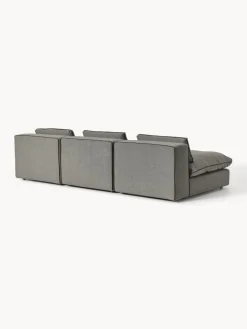 Sofás 3 Plazas|Sofás></noscript>Westwing Collection Sofá modular grande Felix (3 plazas) Tejido grueso gris oscuro