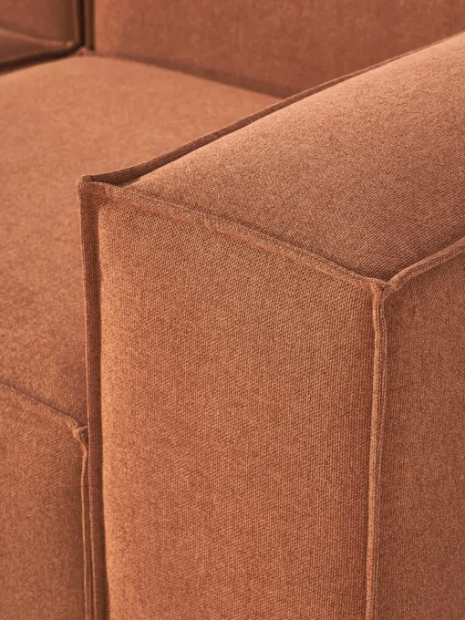 Sofás>Westwing Collection Sofá modular Lennon (3 plazas) Tejido terracota