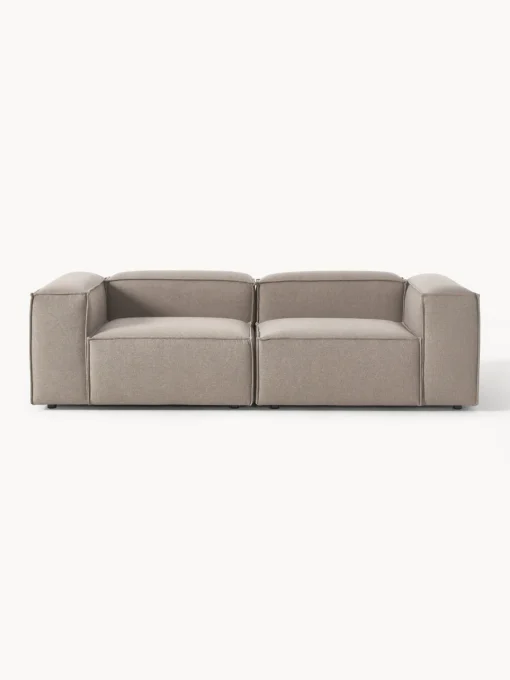 Sofás>Westwing Collection Sofá modular Lennon (3 plazas) Tejido taupe