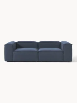 Sofás>Westwing Collection Sofá modular Lennon (3 plazas) Tejido azul oscuro