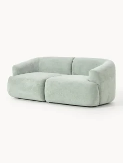 Sofás 2 Plazas|Sofás></noscript>Westwing Collection Sofá modular Sofia (2 plazas) Terciopelo verde salvia