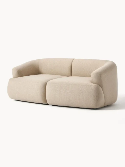 Sofás 2 Plazas|Sofás>Westwing Collection Sofá modular Sofia (2 plazas) Tejido grueso beige claro