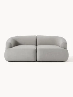 Sofás 2 Plazas|Sofás>Westwing Collection Sofá modular Sofia (2 plazas) Tejido grueso gris