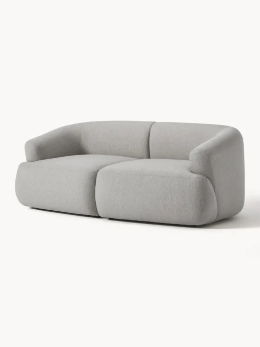 Sofás 2 Plazas|Sofás>Westwing Collection Sofá modular Sofia (2 plazas) Tejido grueso gris
