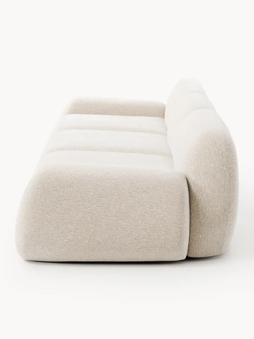 Sofás 3 Plazas|Sofás>Westwing Collection Sofá modular Wolke (4 plazas) Tejido beige claro, aterciopelado