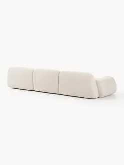 Sofás 3 Plazas|Sofás></noscript>Westwing Collection Sofá modular Wolke (4 plazas) Tejido beige claro, aterciopelado