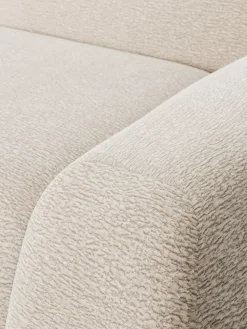 Sofás 3 Plazas|Sofás></noscript>Westwing Collection Sofá modular Wolke (4 plazas) Tejido beige claro, aterciopelado