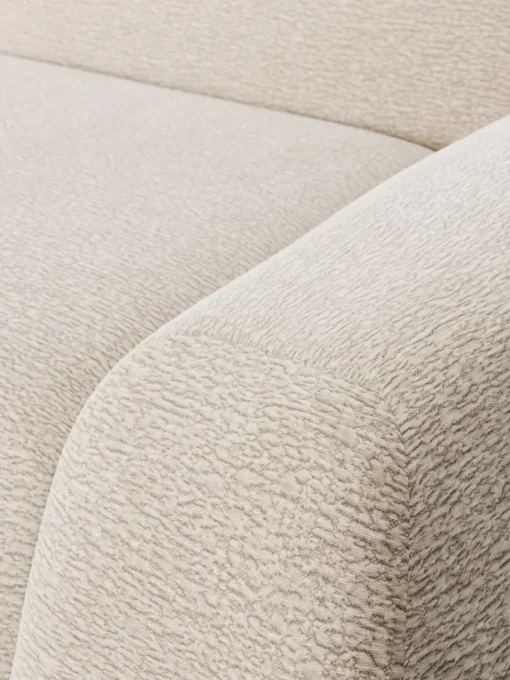 Sofás 3 Plazas|Sofás>Westwing Collection Sofá modular Wolke (4 plazas) Tejido beige claro, aterciopelado