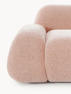 Sofás 3 Plazas|Sofás></noscript>Westwing Collection Sofá modular Wolke (3 plazas) Tejido de terciopelo rosa claro