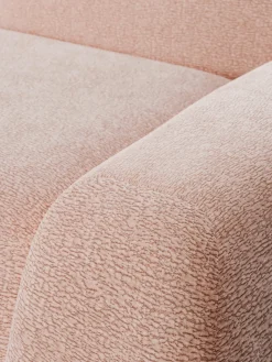 Sofás 3 Plazas|Sofás></noscript>Westwing Collection Sofá modular Wolke (3 plazas) Tejido de terciopelo rosa claro