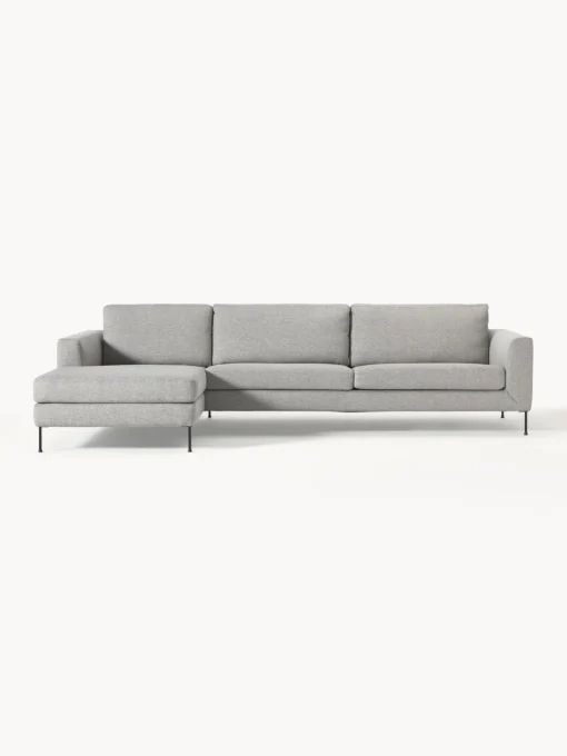 Sofás Rinconeras|Sofás>Westwing Collection Sofá rinconera Cucita (4 plazas) Tejido gris
