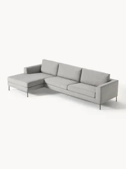 Sofás Rinconeras|Sofás></noscript>Westwing Collection Sofá rinconera Cucita (4 plazas) Tejido gris