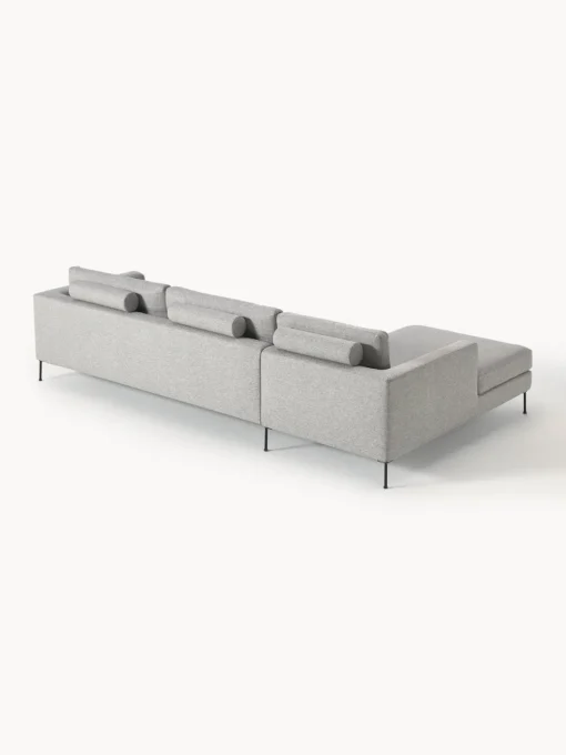 Sofás Rinconeras|Sofás>Westwing Collection Sofá rinconera Cucita (4 plazas) Tejido gris