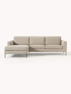 Sofás Rinconeras|Sofás>Westwing Collection Sofá rinconera Cucita (3 plazas) Tejido grueso beige