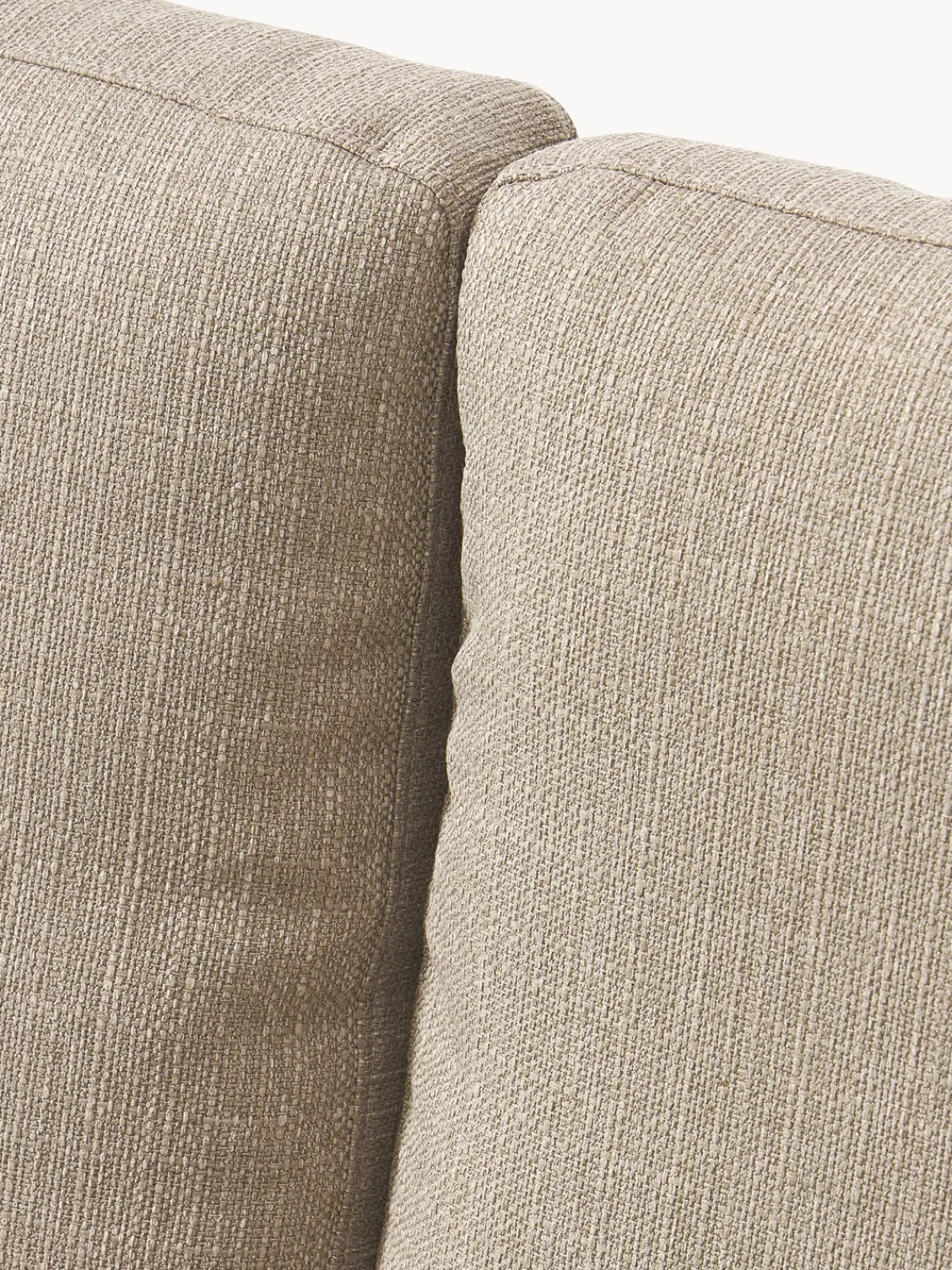 Sofás Rinconeras|Sofás>Westwing Collection Sofá rinconera Cucita (3 plazas) Tejido grueso beige