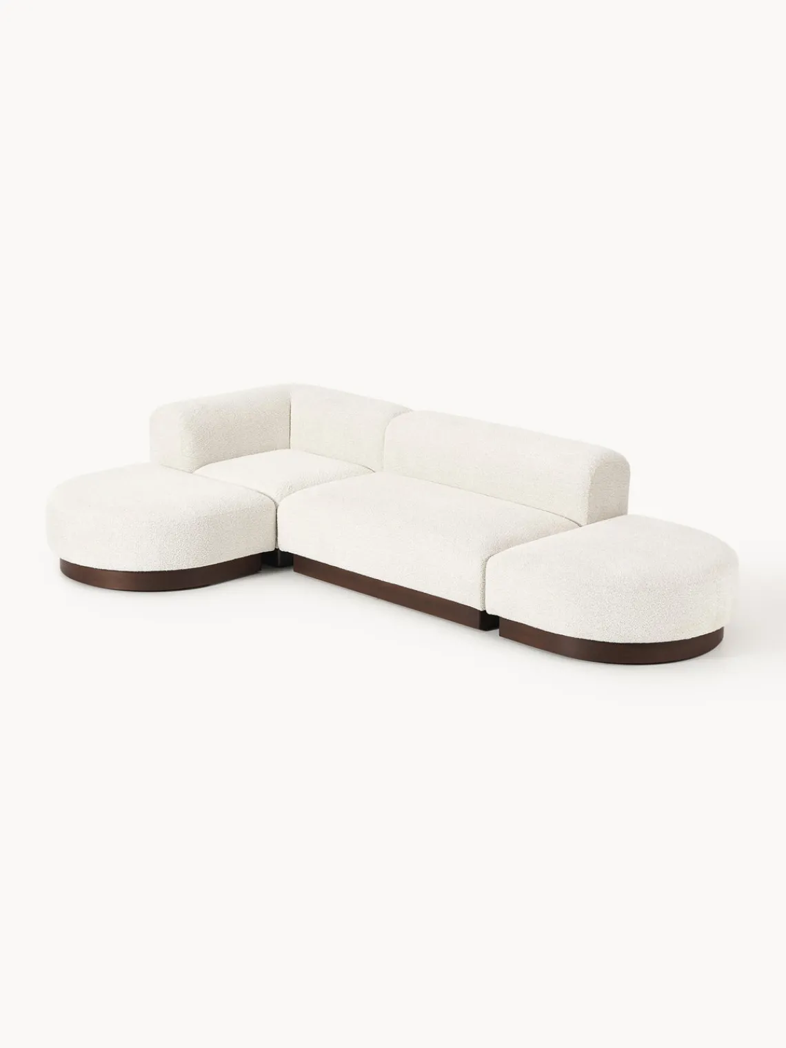 Sale Sofá rinconera de borreguillo bouclé Natalie Sofás Rinconeras|Sofás