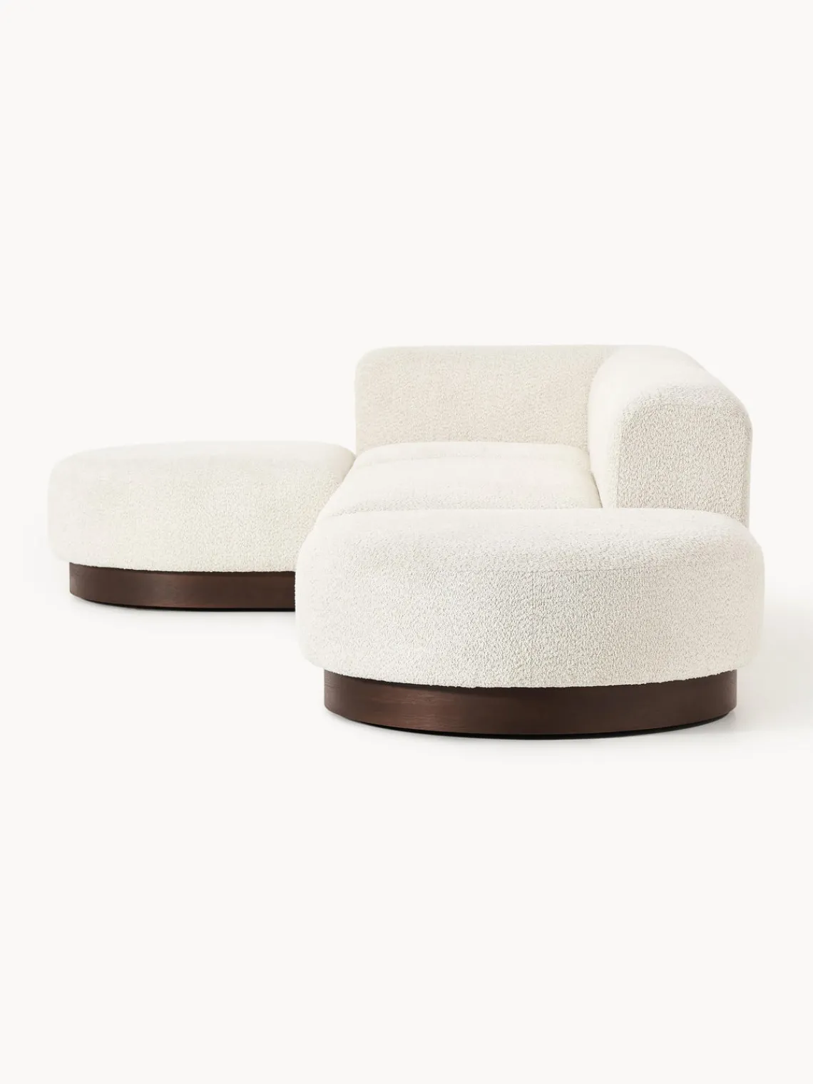 Sale Sofá rinconera de borreguillo bouclé Natalie Sofás Rinconeras|Sofás