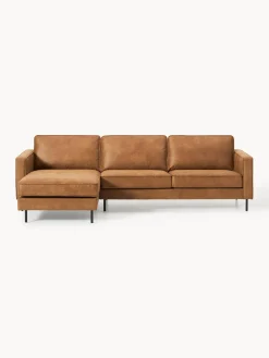 Sofás Rinconeras|Sofás>Westwing Collection Sofá rinconera de cuero reciclado Hunter Cuero marrón
