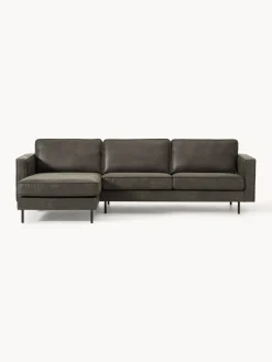 Outlet Sofá rinconera de cuero reciclado Hunter Sofás Rinconeras|Sofás