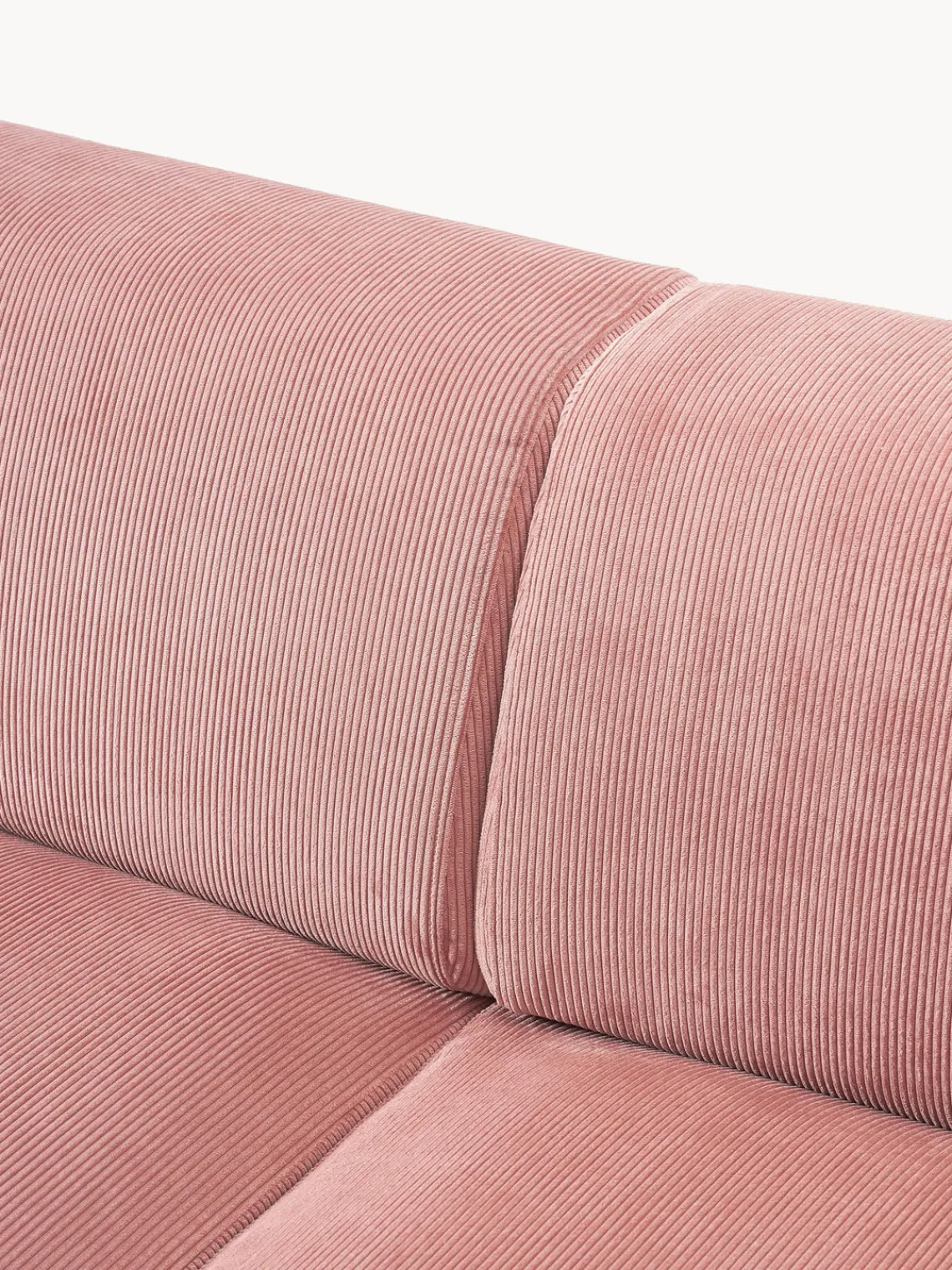 Sofás Rinconeras|Sofás>Westwing Collection Sofá rinconera de pana Melva (4 plazas) Pana rosa palo