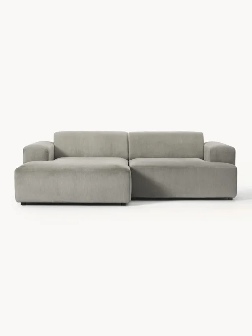 Sofás Rinconeras|Sofás>Westwing Collection Sofá rinconera de pana Melva (3 plazas) Pana gris