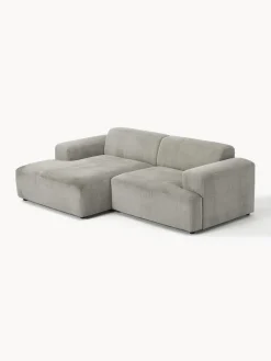 Sofás Rinconeras|Sofás></noscript>Westwing Collection Sofá rinconera de pana Melva (3 plazas) Pana gris