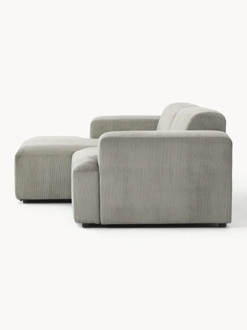 Sofás Rinconeras|Sofás>Westwing Collection Sofá rinconera de pana Melva (3 plazas) Pana gris