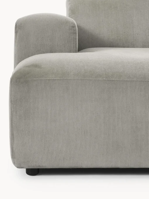 Sofás Rinconeras|Sofás>Westwing Collection Sofá rinconera de pana Melva (3 plazas) Pana gris