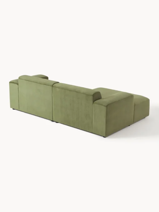 Sofás Rinconeras|Sofás>Westwing Collection Sofá rinconera de pana Melva (3 plazas) Pana verde oliva