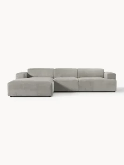 Sofás Rinconeras|Sofás>Westwing Collection Sofá rinconera de pana Melva (4 plazas) Pana gris