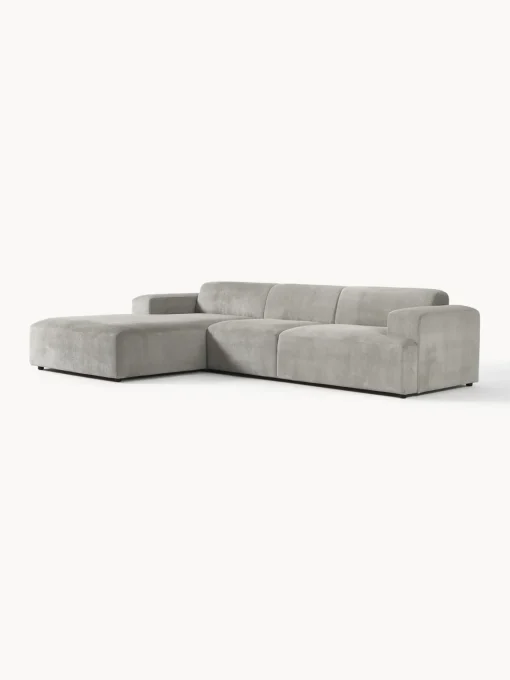 Sofás Rinconeras|Sofás>Westwing Collection Sofá rinconera de pana Melva (4 plazas) Pana gris
