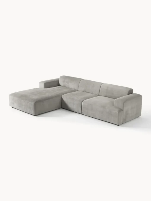 Sofás Rinconeras|Sofás>Westwing Collection Sofá rinconera de pana Melva (4 plazas) Pana gris