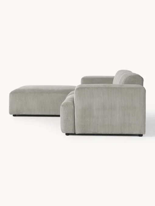 Sofás Rinconeras|Sofás>Westwing Collection Sofá rinconera de pana Melva (4 plazas) Pana gris