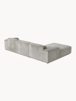 Sofás Rinconeras|Sofás></noscript>Westwing Collection Sofá rinconera de pana Melva (4 plazas) Pana gris