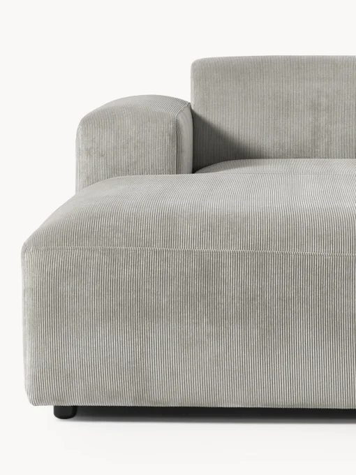 Sofás Rinconeras|Sofás>Westwing Collection Sofá rinconera de pana Melva (4 plazas) Pana gris