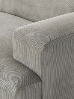 Sofás Rinconeras|Sofás></noscript>Westwing Collection Sofá rinconera de pana Melva (4 plazas) Pana gris