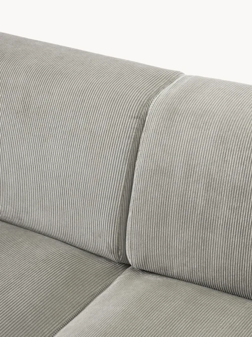 Sofás Rinconeras|Sofás>Westwing Collection Sofá rinconera de pana Melva (4 plazas) Pana gris