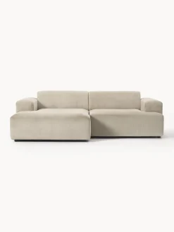 Sofás Rinconeras|Sofás>Westwing Collection Sofá rinconera de pana Melva (3 plazas) Pana beige claro