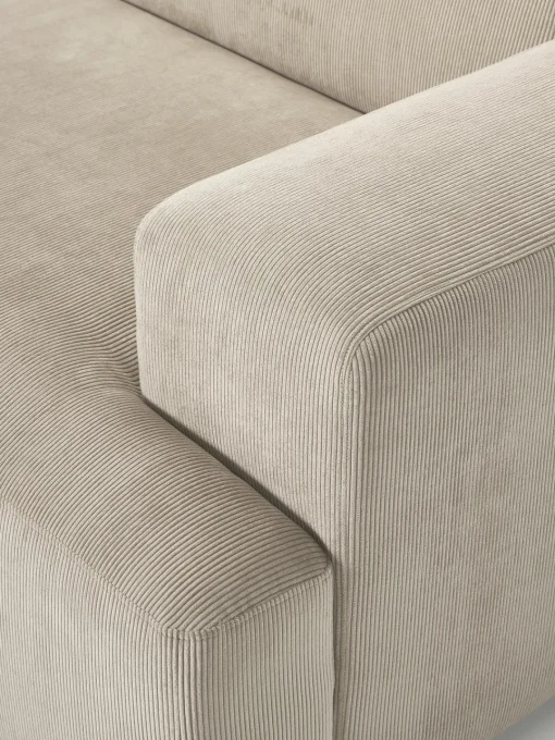 Sofás Rinconeras|Sofás>Westwing Collection Sofá rinconera de pana Melva (3 plazas) Pana beige claro