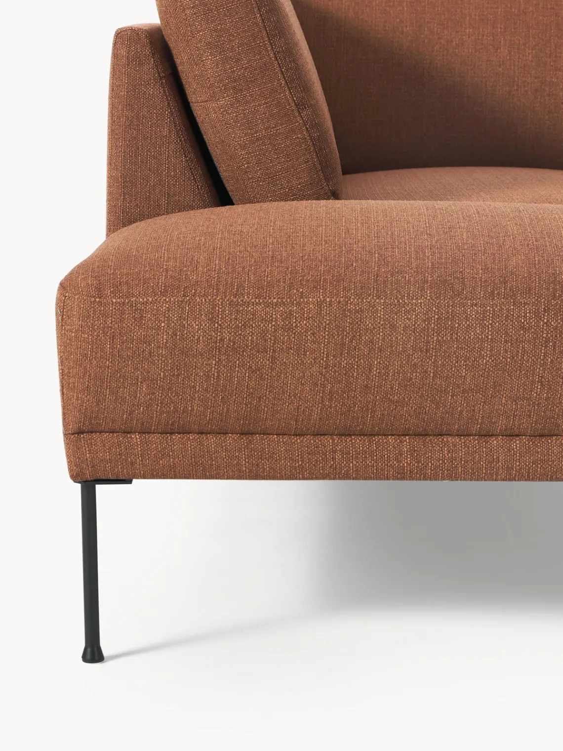 Sofás Rinconeras|Sofás>Westwing Collection Sofá rinconera Fluente Tejido grueso turrón