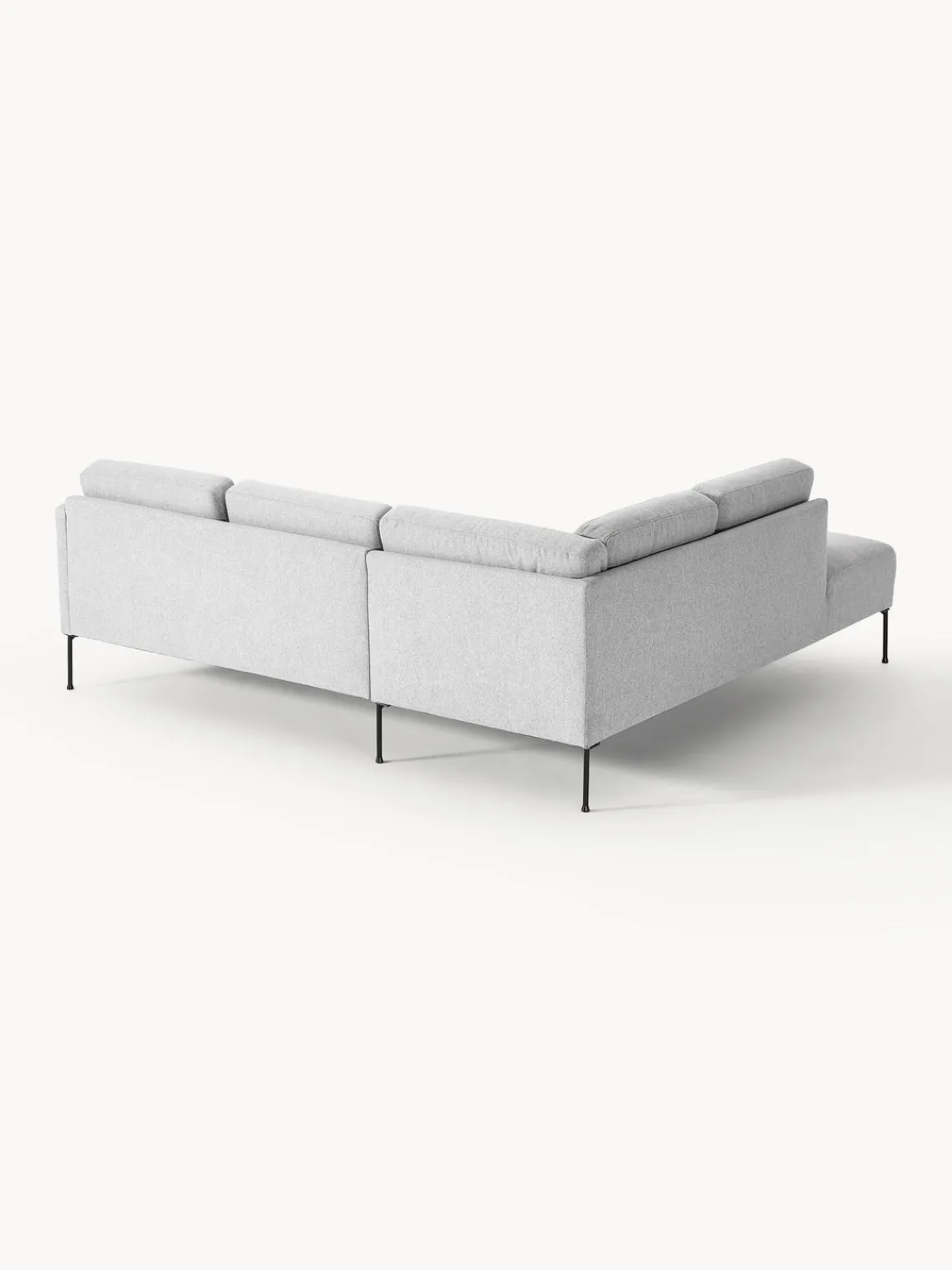 Sofás Rinconeras|Sofás>Westwing Collection Sofá rinconera Fluente Tejido gris