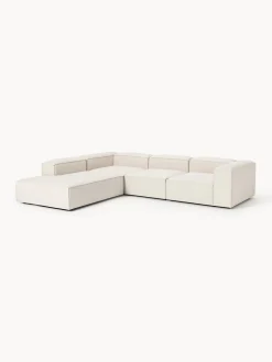 Sofás></noscript>Westwing Collection Sofá rinconera grande de mezcla de lino Lennon Mezcla de lino beige