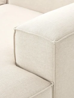 Sofás></noscript>Westwing Collection Sofá rinconera grande de mezcla de lino Lennon Mezcla de lino beige