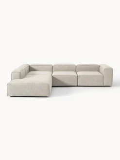 Sofás></noscript>Westwing Collection Sofá rinconera grande de mezcla de lino Lennon Mezcla de lino gris