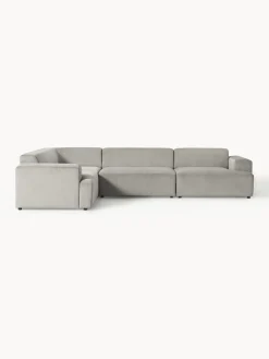 Sofás Rinconeras|Sofás></noscript>Westwing Collection Sofá rinconera grande de pana Melva (4 plazas) Pana gris