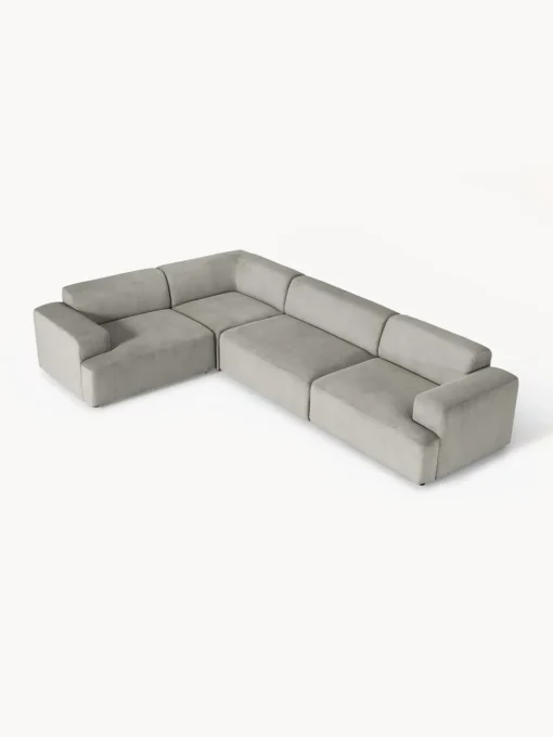 Sofás Rinconeras|Sofás>Westwing Collection Sofá rinconera grande de pana Melva (4 plazas) Pana gris