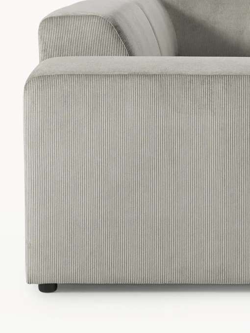 Sofás Rinconeras|Sofás>Westwing Collection Sofá rinconera grande de pana Melva (4 plazas) Pana gris