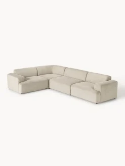 Sofás Rinconeras|Sofás>Westwing Collection Sofá rinconera grande de pana Melva (4 plazas) Pana beige claro